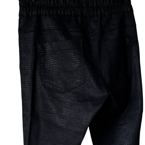 Bevy FLOG Shely Black Snake Print Pant Women's 27 Pull On Elastic Slim Comfort - Picture 5 of 16